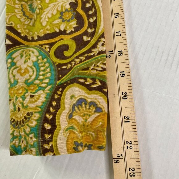 Gaudy Couture Womens Yellow Paisley Jacket with Green Sequins Size M Boho Fairy - Picture 9 of 9